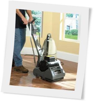 floor refinish using dustless
